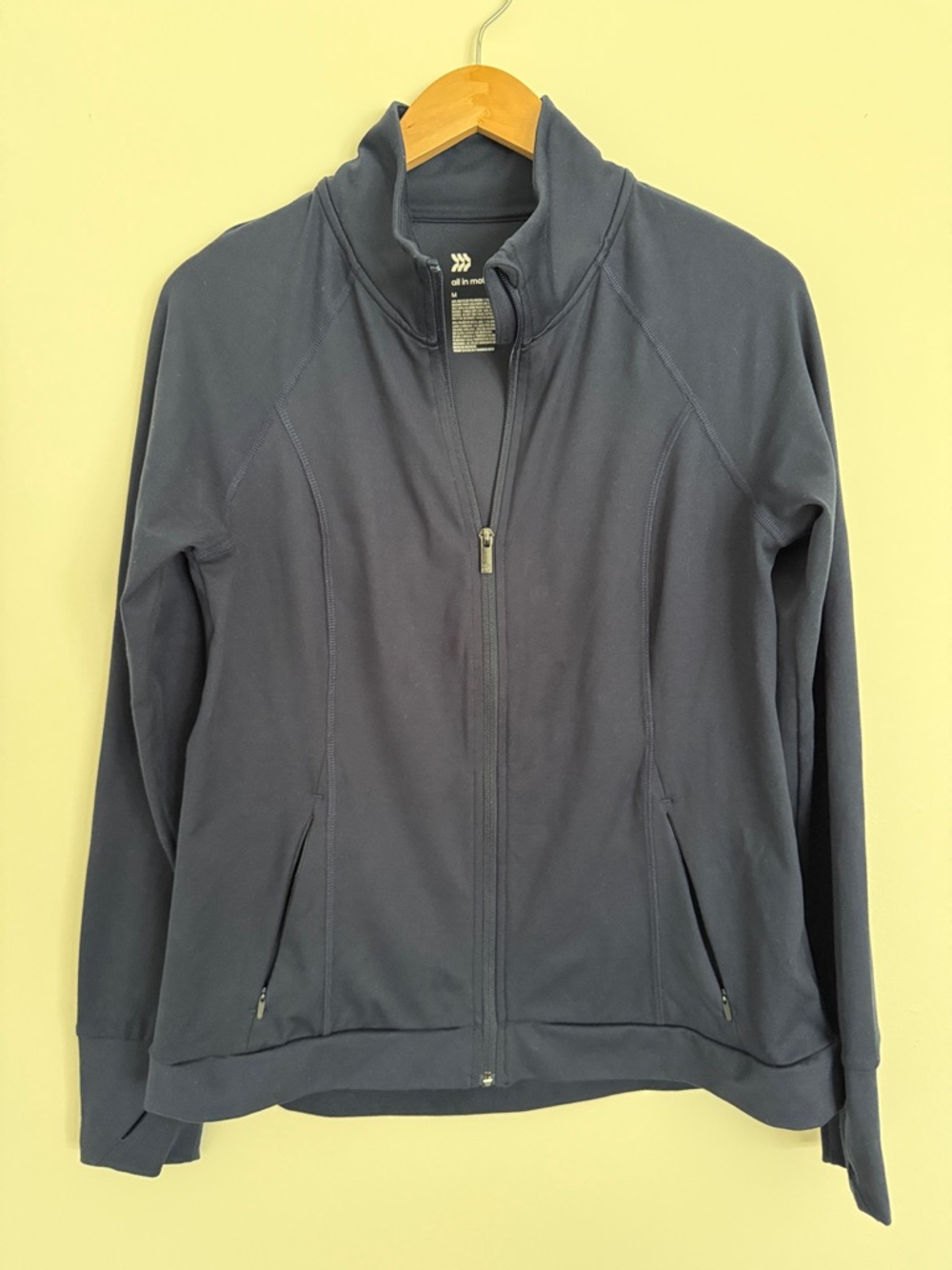 all in motion Navy Zip-Up Athletic Jacket